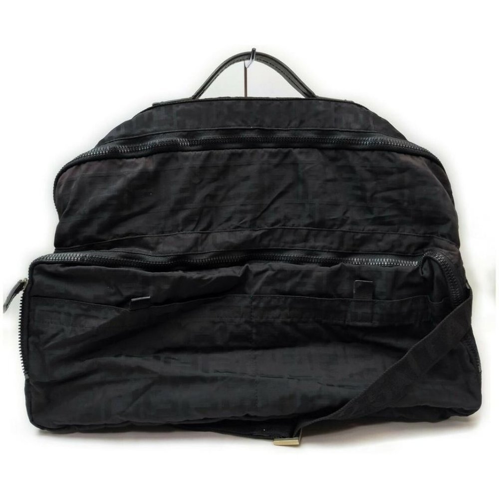 Fendi Large Black Monogram FF Zucca Travel Bag 86